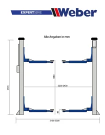 ΑΝΥΨΩΤΙΚΟ ΔΙΚΟΛΩΝΟ 3.2Τ - WEBER C-2.32ΑS